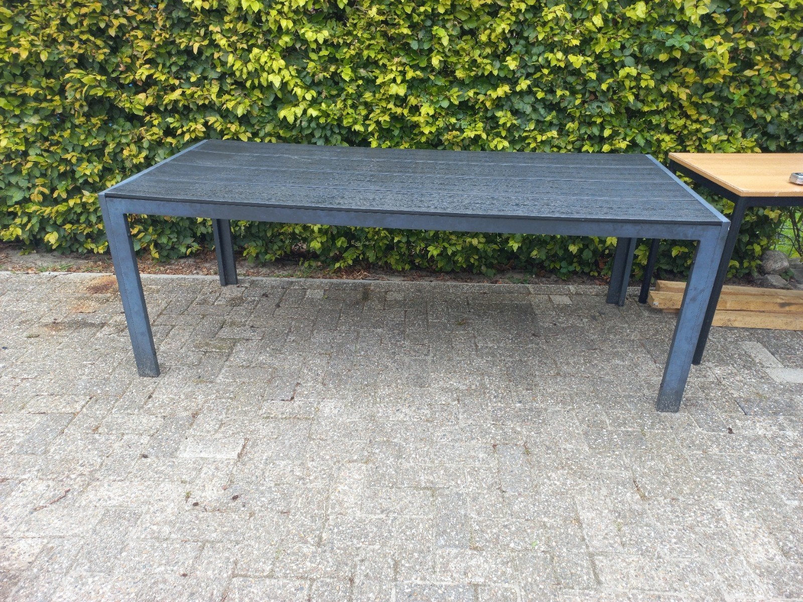 Jutlandia tuintafel - Gebruikt, Tuin en Terras, Tuintafels, Ophalen, Gebruikt, Rechthoekig, Metaal