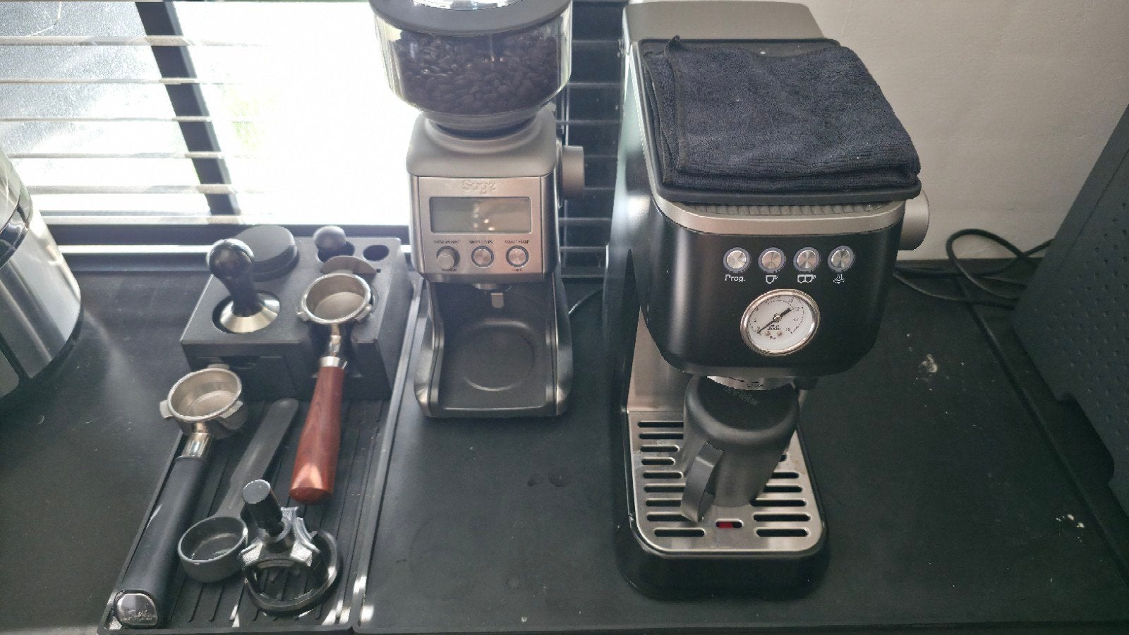 Solis Barista Perfetta Plus, Sage Smart Grinder Pro & acces, Witgoed en Apparatuur, Koffiezetapparaten, Stoompijpje, Gebruikt