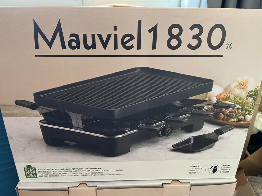 Mauviel 1830 Raclette Gourmet Set - 8 Personen, Ophalen of Verzenden, Nieuw, 8 personen of meer