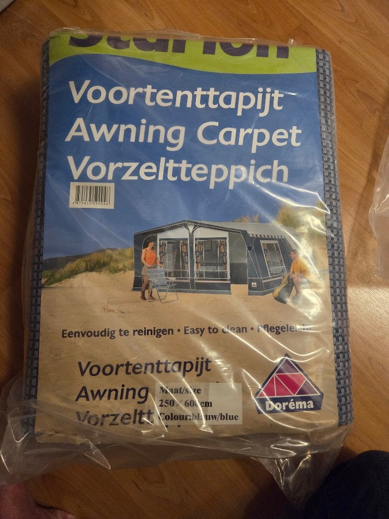Voortent tapijt, Caravans en Kamperen, Ophalen, Nieuw