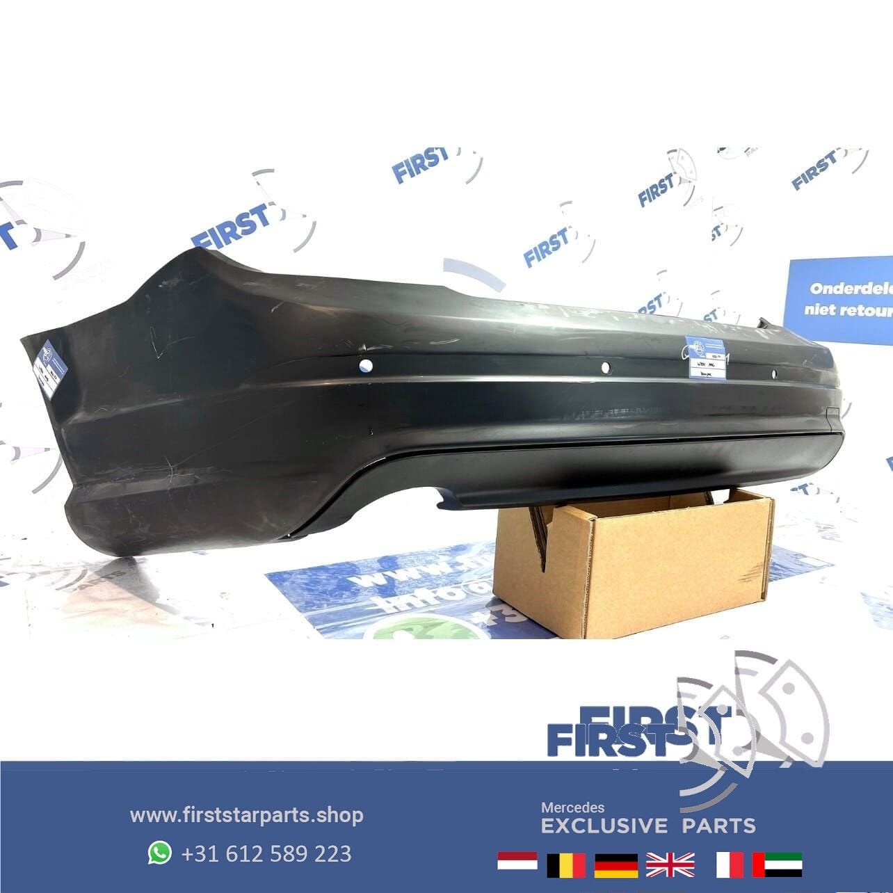 W204 AMG PRE-FACELIFT ACHTERBUMPER + DIFFUSER Mercedes C Kla, -, Ophalen of Verzenden, Achter, Bumper