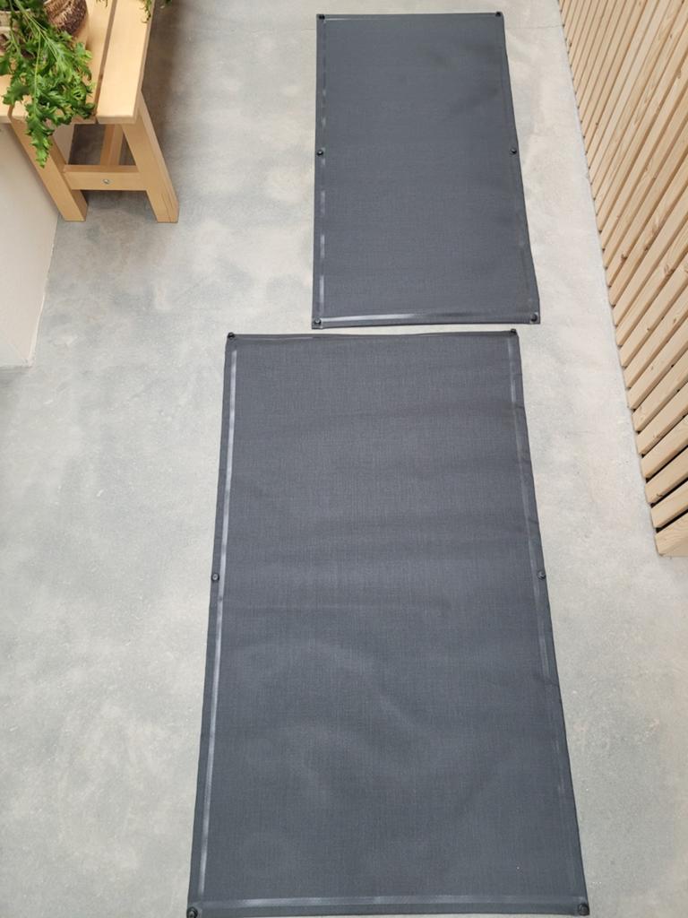 2x screendoek met tenaxsluiting en gesealde naden, Tuin en Terras, Schaduwdoeken, Ophalen of Verzenden, Gebruikt