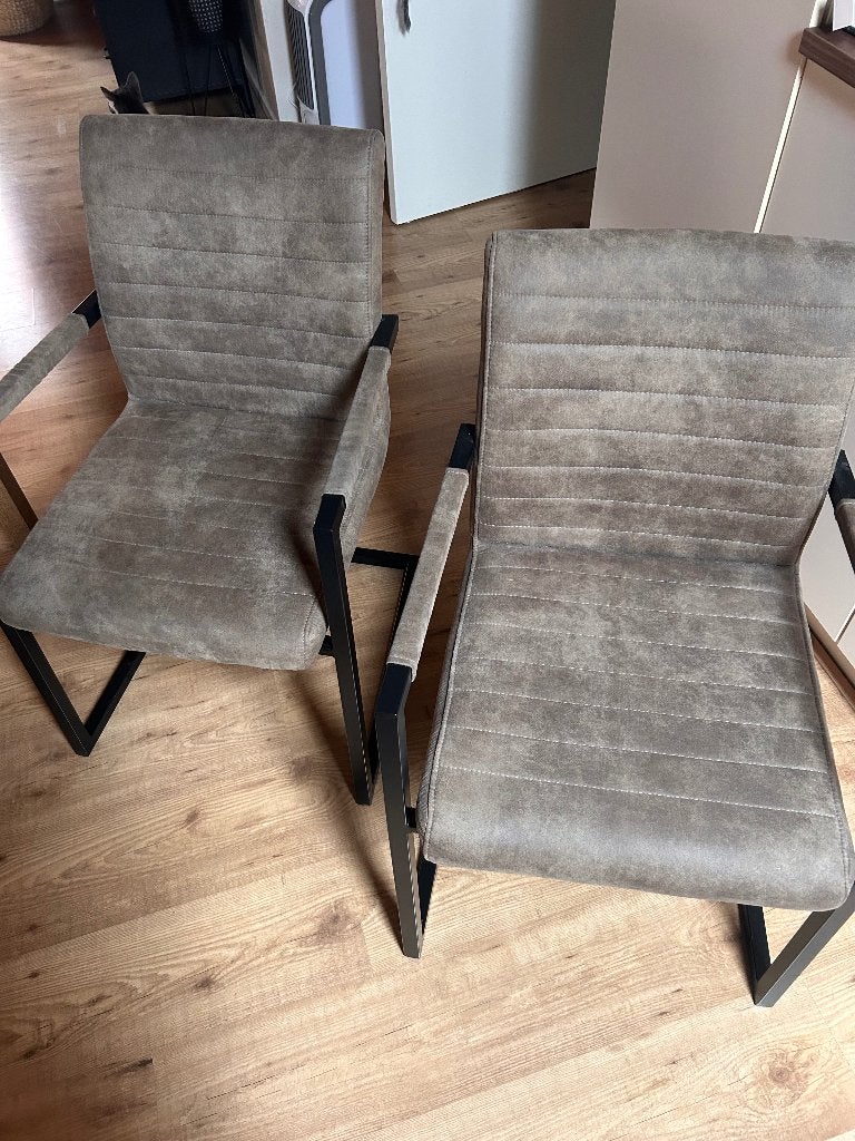 Eetkamer stoelen, Ophalen, Gebruikt, Bruin, Vier