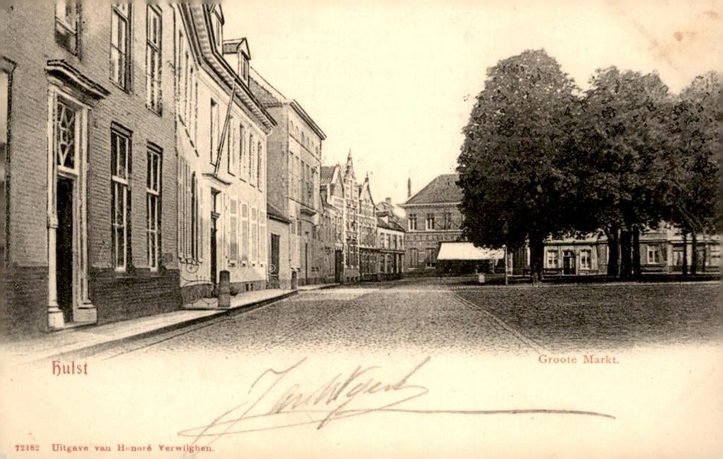 Hulst Groote Markt # 836, Verzenden, Voor 1920, Gelopen, Zeeland