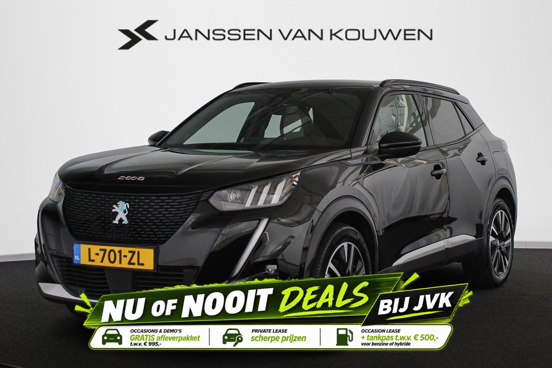 Peugeot e-2008 EV GT Pack 50 kWh Stoelverwarming Camera Keyl, Auto's, 136 pk, Gebruikt, Zwart, Origineel Nederlands
