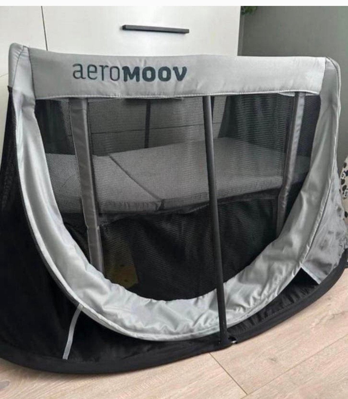 Aeromoov reisbed, Ophalen, Reisbedje