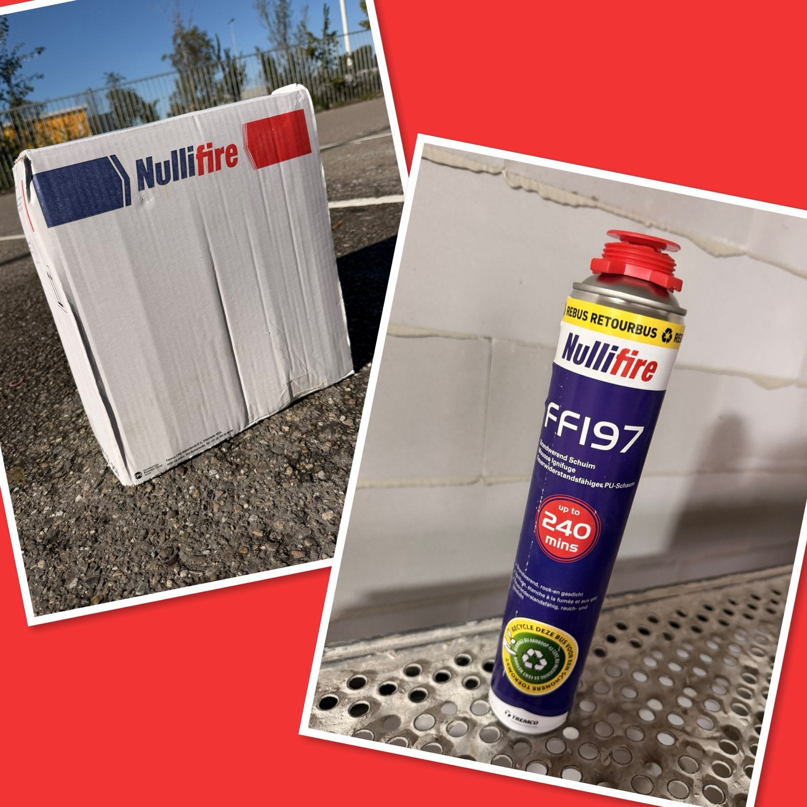 Nullifire FF197 Brandwerend Schuim -  doos/12 stuks, Ophalen of Verzenden, Nieuw