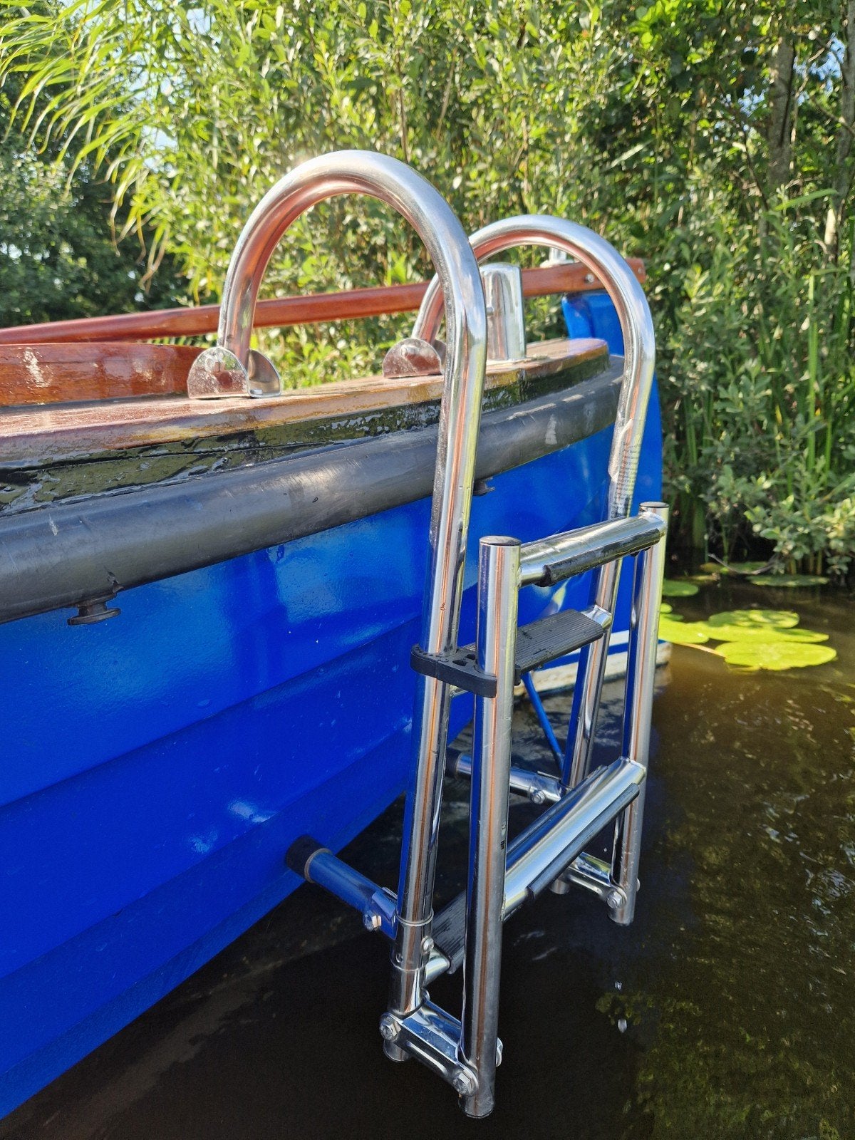 RVS Zwemtrap voor boot - Inklapbaar en afneembaar, Ophalen, Zo goed als nieuw, Overige typen