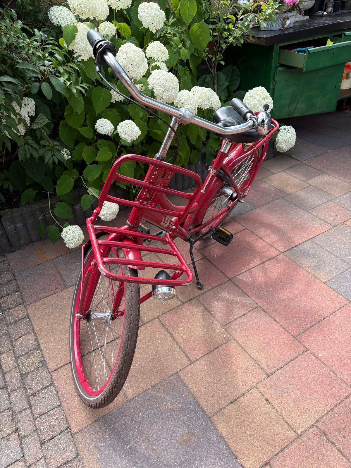 Cortina U4 meisjesfiets 24 inch - rood, Fietsen en Brommers, Fietsen | Meisjes, Gebruikt, 24 inch, Versnellingen, Trommelrem, Ophalen