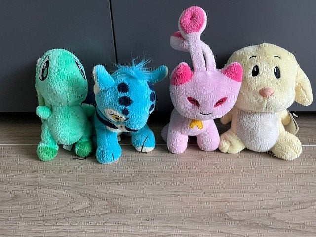 4x neopets knuffels als nieuw, Ophalen of Verzenden, Nieuw, Overige typen