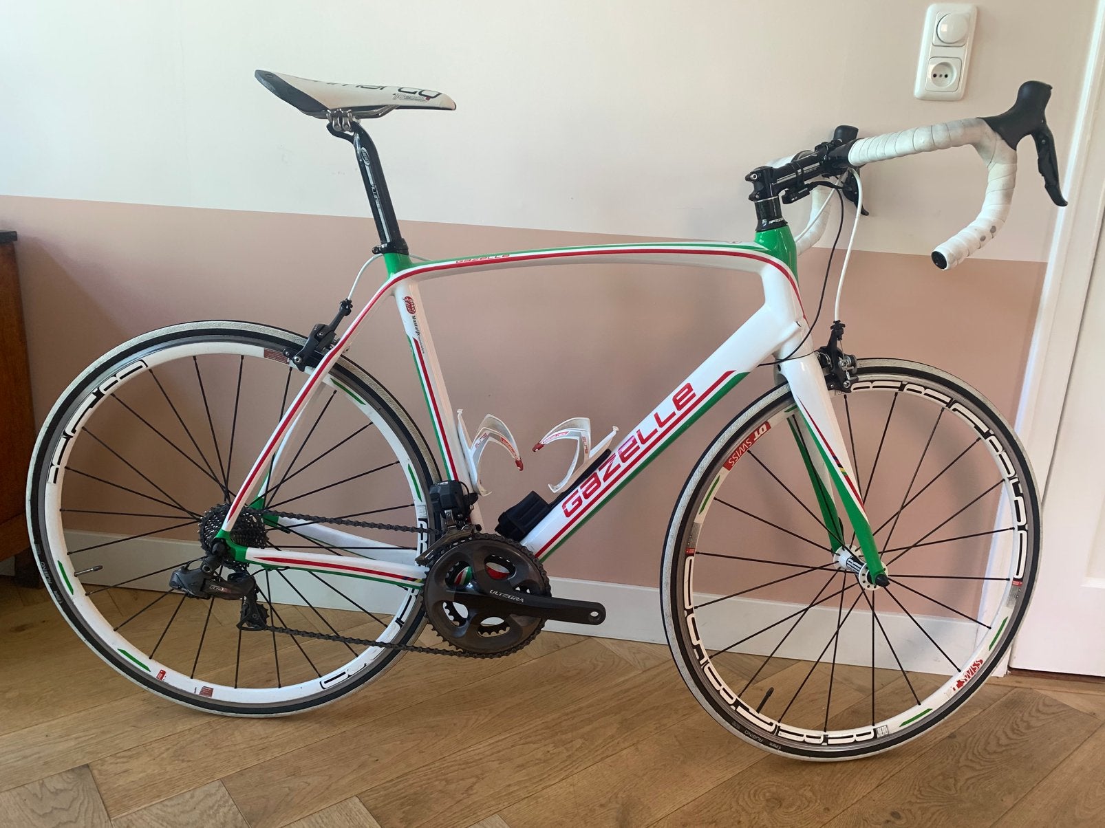Gazelle Silhouet met Di2, Carbon, 8kg, Ultegra afmontage., Fietsen en Brommers, Fietsen | Racefietsen, Ophalen, 28 inch, Carbon