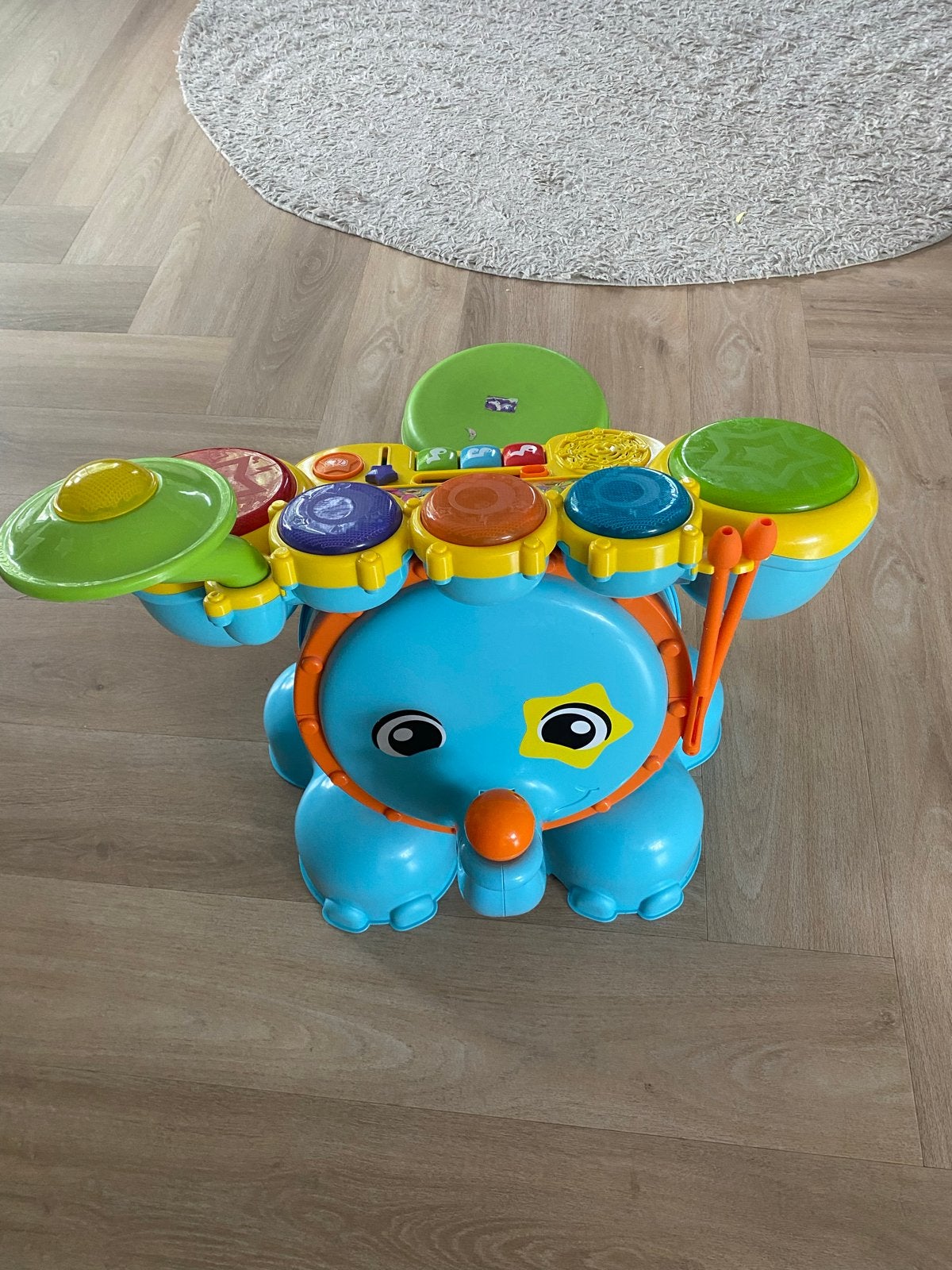 VTech Drumstel Olifant met Krukje, Ophalen, Gebruikt, Jongen of Meisje