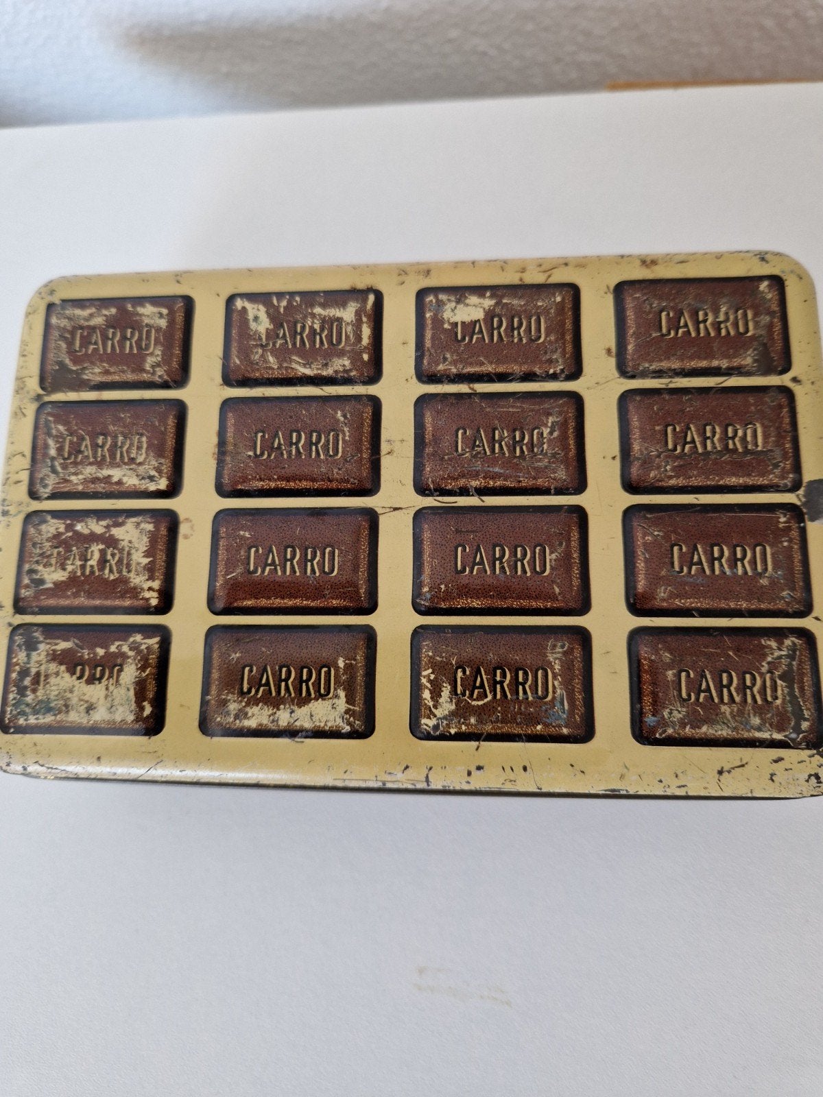 Vintage Carro Chocolade Blik - Rotterdam Holland, Antiek en Kunst, Ophalen of Verzenden