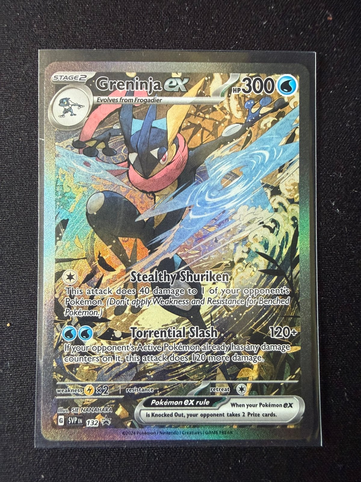 Greninja ex 132 promo, Ophalen of Verzenden, Zo goed als nieuw