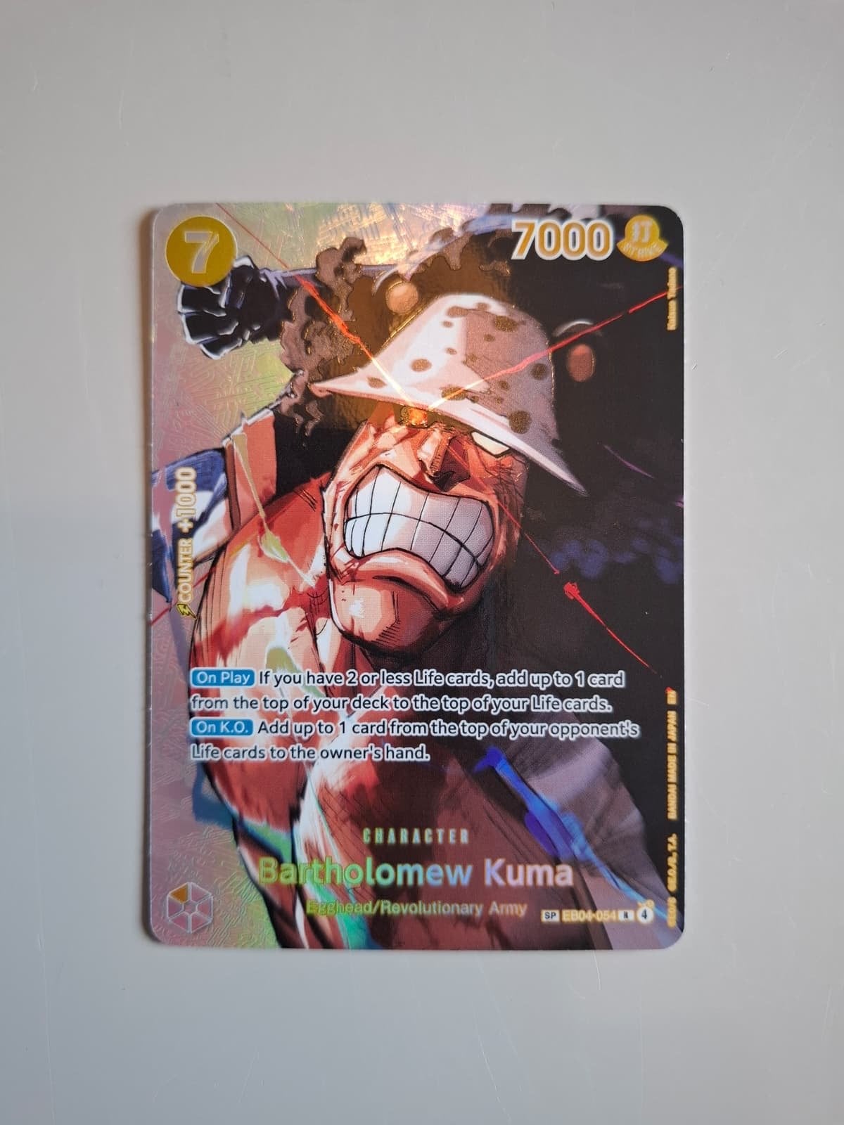 SP Kuma OP-16 One Piece Card Game - Nieuwstaat, Hobby en Vrije tijd, Verzamelkaartspellen | Overige, Ophalen of Verzenden, Nieuw