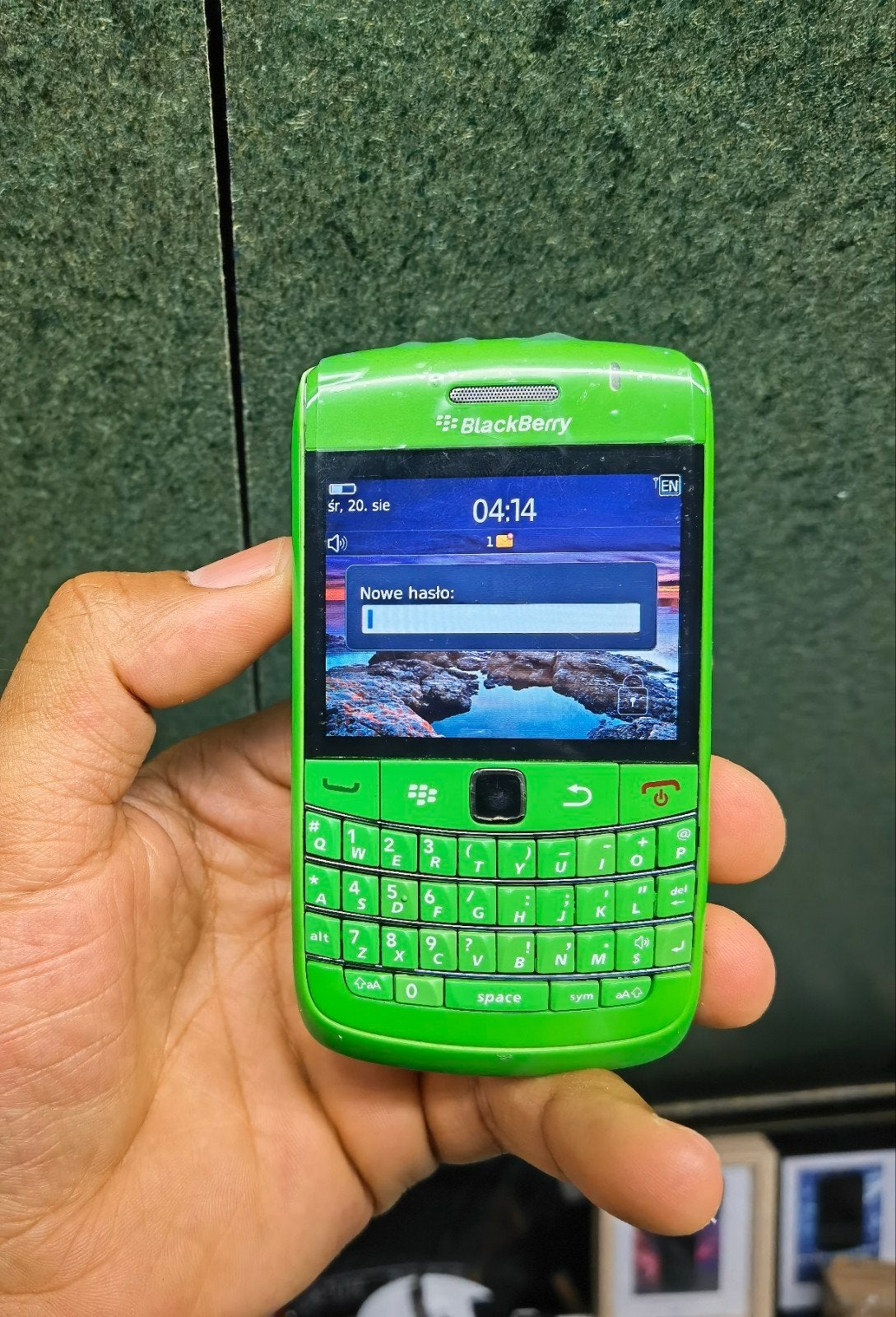 Goedwerkende green blackberry bold 9780 met fysiek toetsenbo, Ophalen of Verzenden