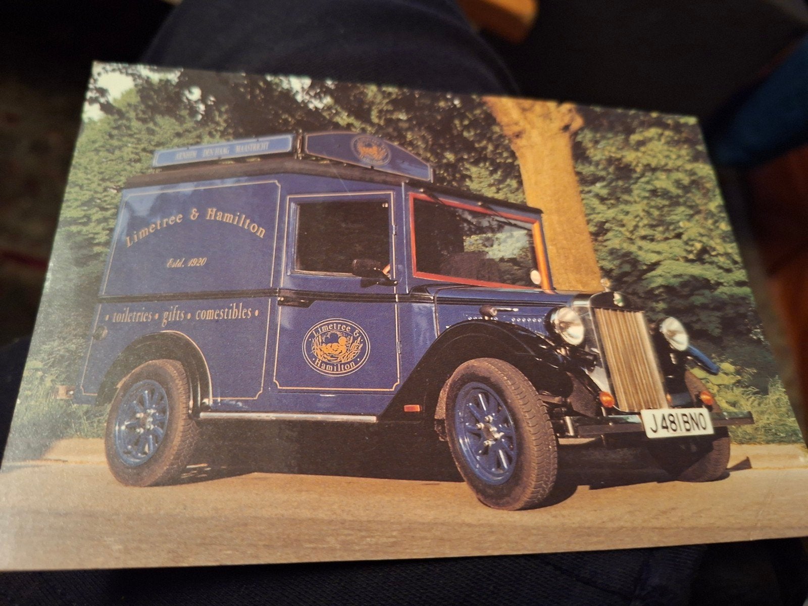 Ansichtkaart Limetree & Hamilton Shetland Van, Ophalen of Verzenden, 1980 tot heden, Ongelopen, Voertuig