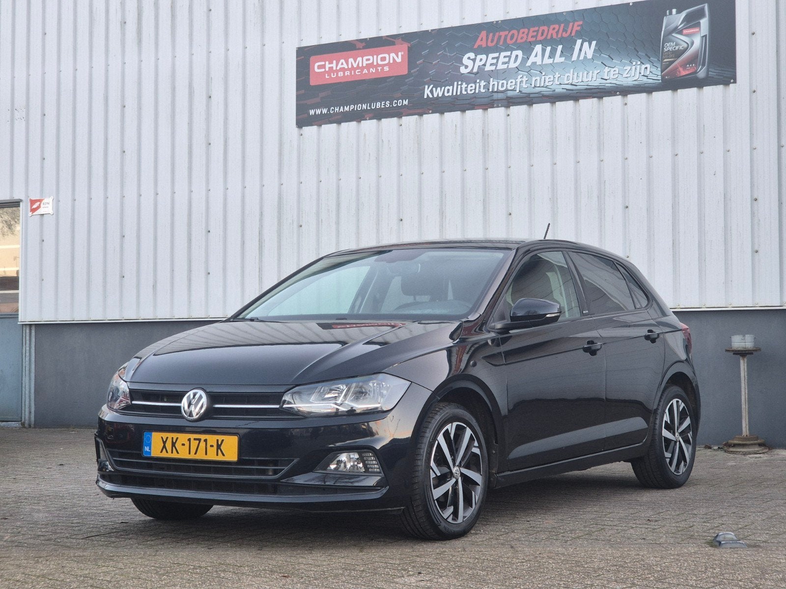 Volkswagen Polo 1.0 TSI 95pk 7-DSG 2019 Zwart, Stof, 95 pk, Start-stop-systeem, Origineel Nederlands