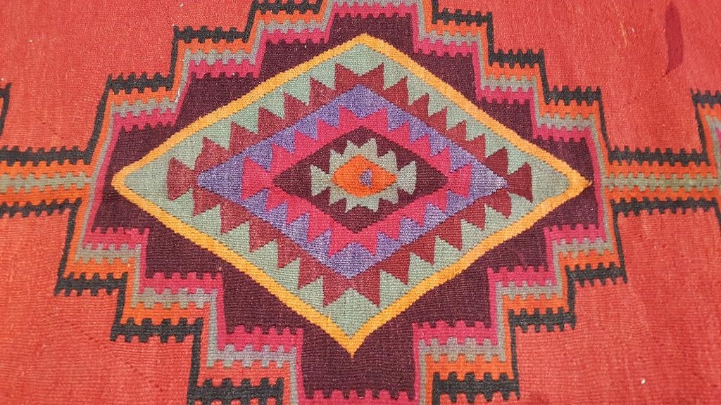 Quba Kelim 388 x 156/kleed/Perzische tapijt/wandkleed/Loper, Www.simatapijten.nl, 150 tot 200 cm, Ophalen of Verzenden, Info@simatapijten.nl