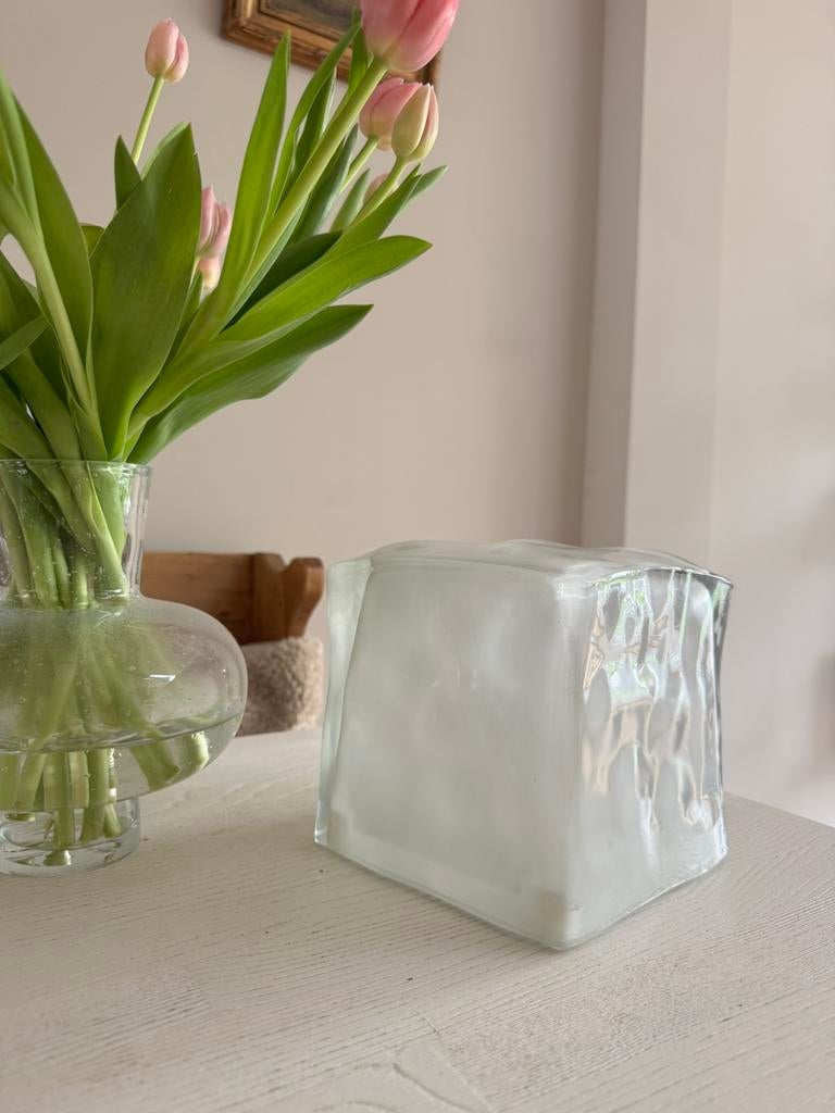 IKEA vintage ‘ice cube’ lamp, Ophalen of Verzenden, Zo goed als nieuw, Minder dan 50 cm
