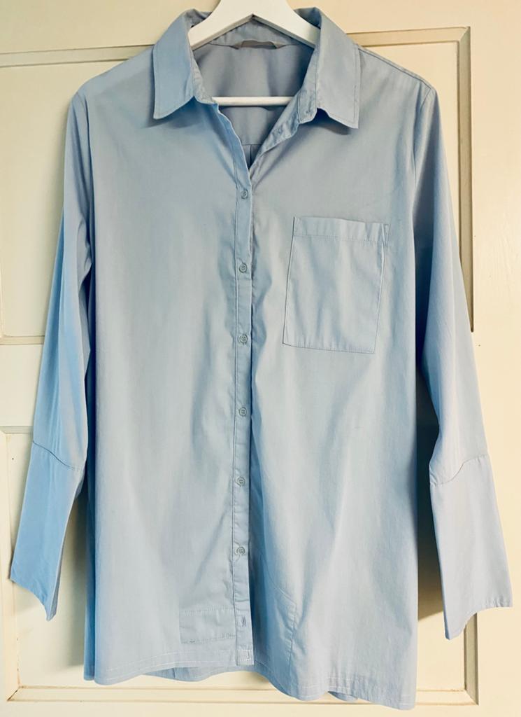 Yaya blouse lichtblauw maat 40, Kleding | Dames, Ophalen of Verzenden, Zo goed als nieuw, Maat 38/40 (M), Blauw