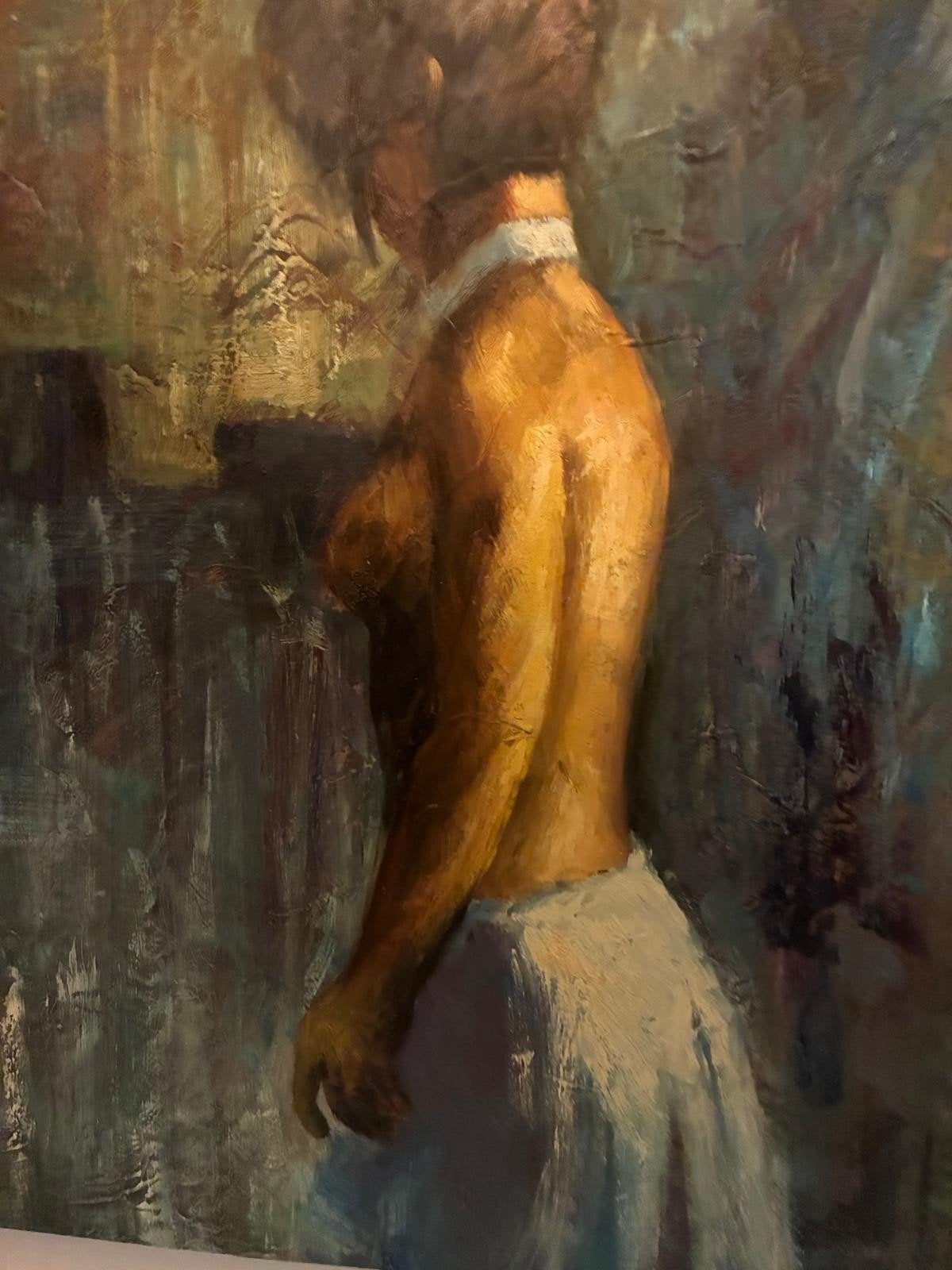 Schilderij van een vrouw, gesigneerd 'Hoeks', Ophalen, Gesigneerd, Doek, Portret of Personen