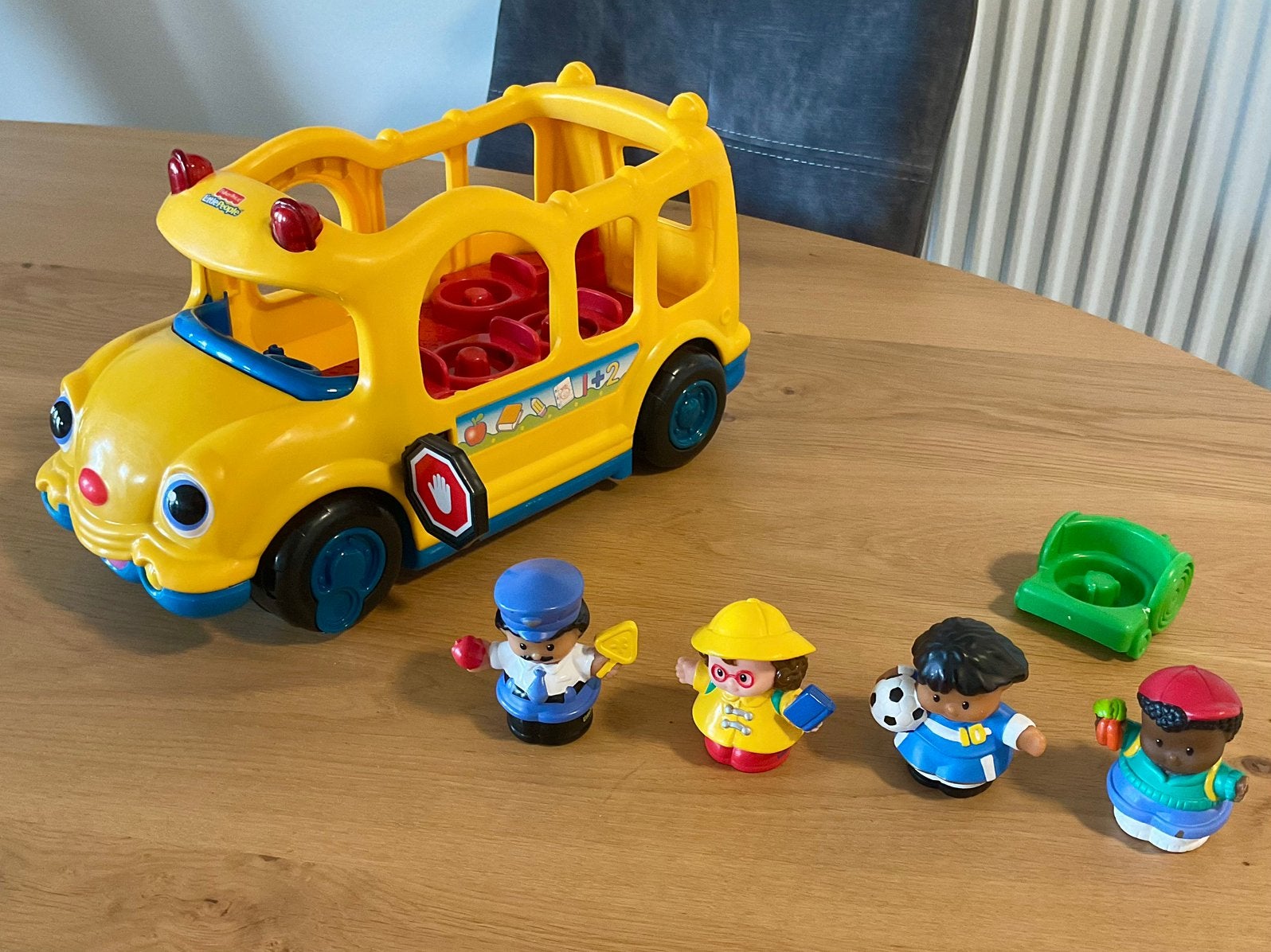 Little People :Bus met buschauffeur e.d. met licht en geluid, Ophalen, Gebruikt, Auto of Voertuig, Met licht