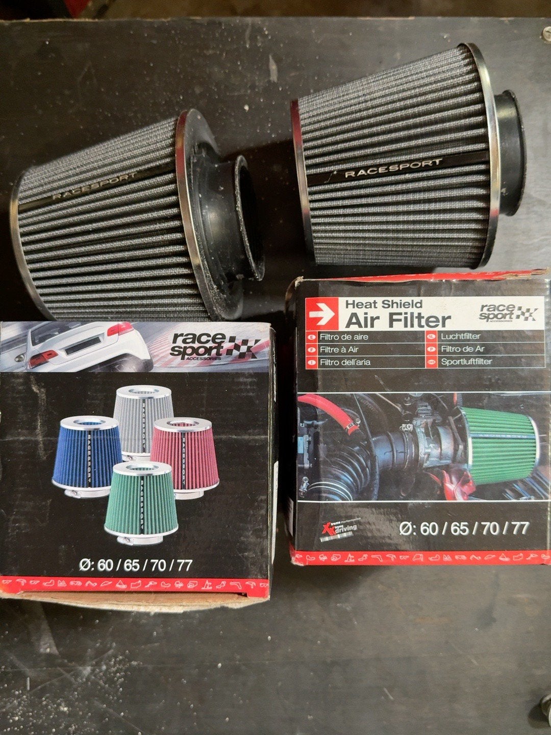 2x Race Sport sportluchtfilter / air filter universeel, Auto-onderdelen, Ophalen of Verzenden, Nieuw