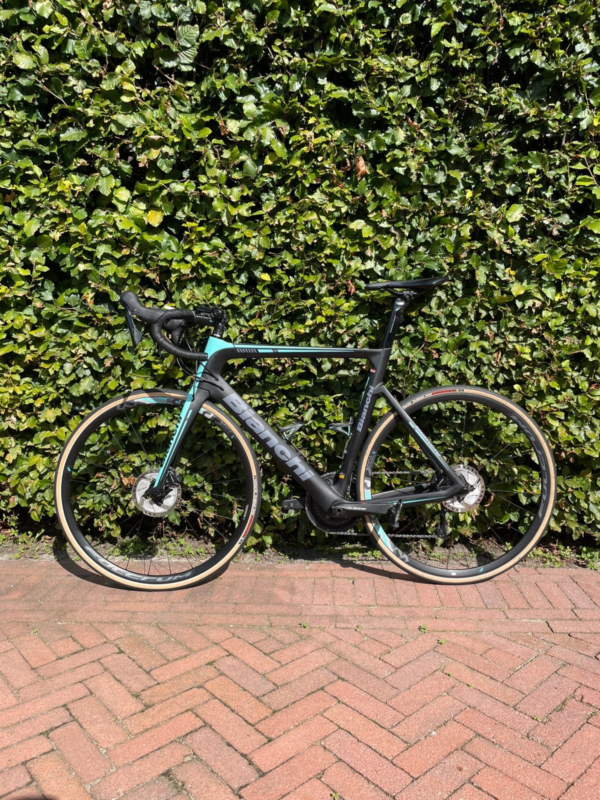 Bianchi aria full carbon racefiets maat 59, 28 inch, Zo goed als nieuw, 57 tot 61 cm, Meer dan 20 versnellingen