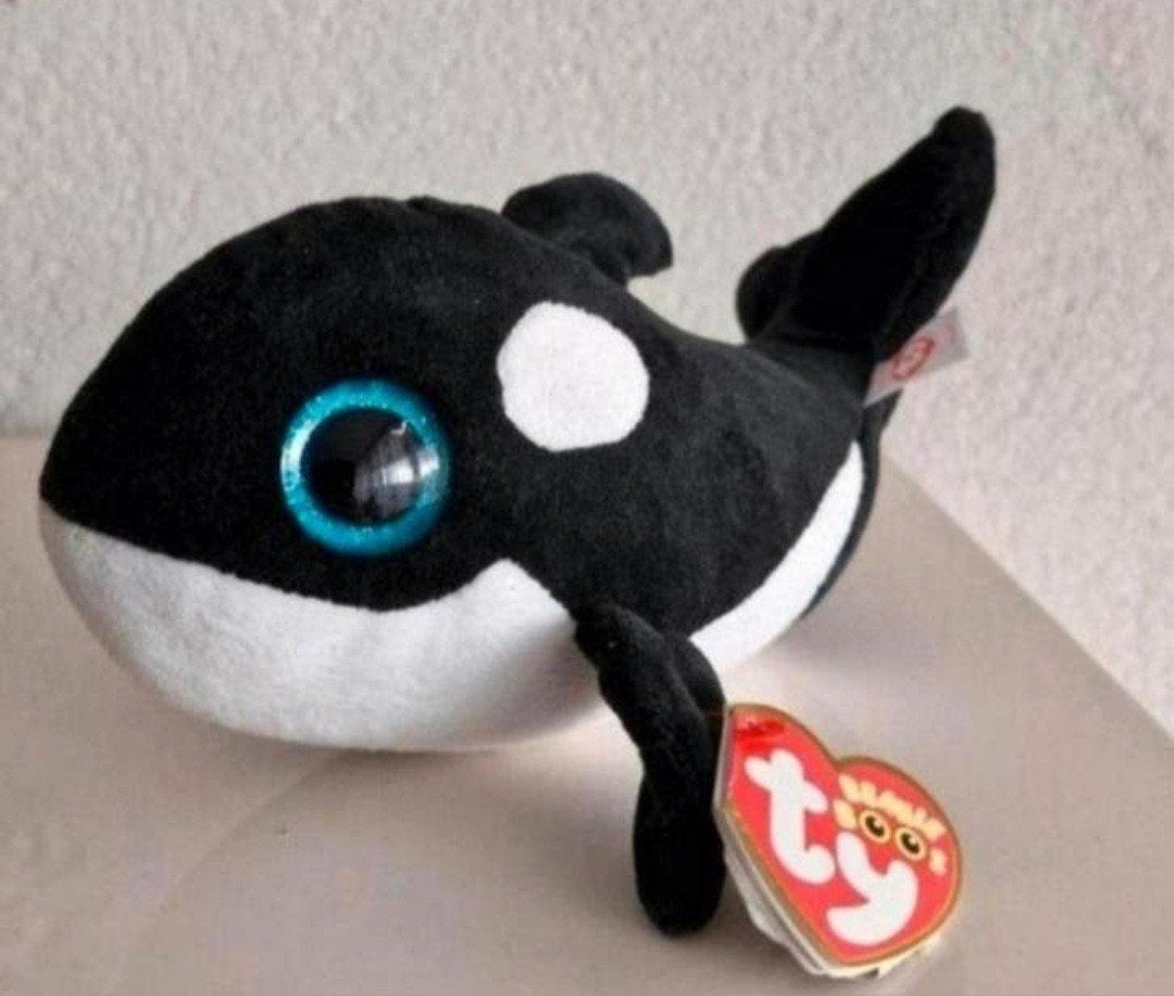 TY Beanie Boo Orca, Ophalen of Verzenden, Zo goed als nieuw, Overige materialen