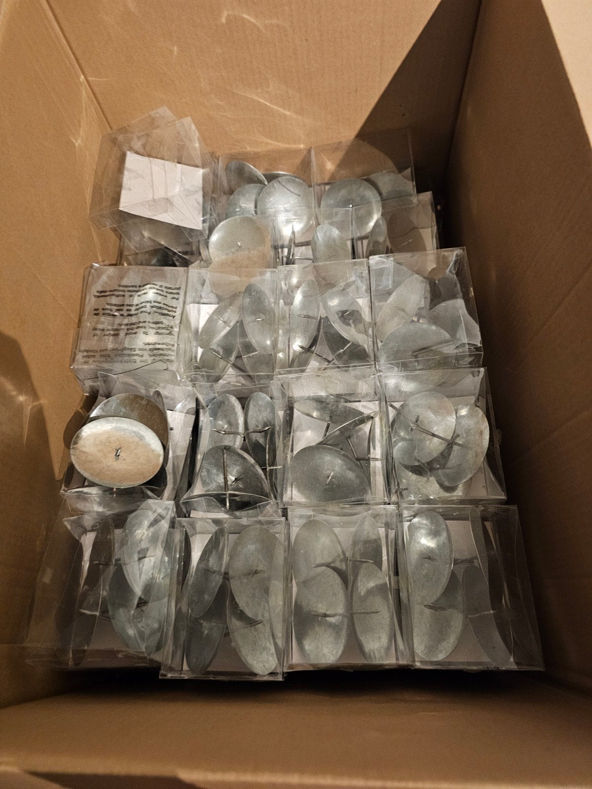 New: Large Box of Metal Plug-In Candle Holders for Christmas, Ophalen of Verzenden
