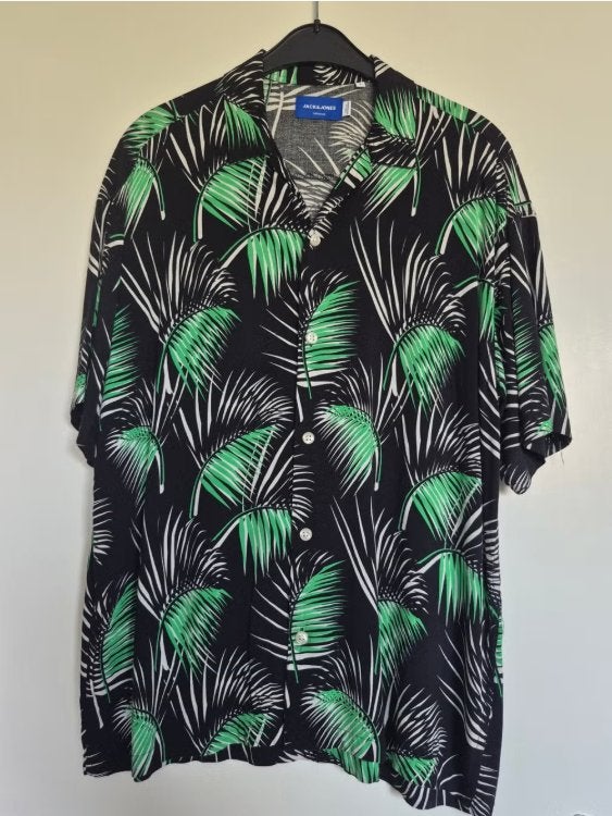 Overhemd Jack & Jones maat S, Halswijdte 38 (S) of kleiner, Zwart, Ophalen of Verzenden, Zo goed als nieuw