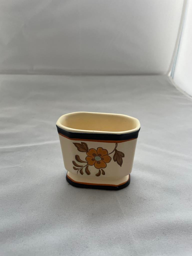 Flora Gouda Plateel Holland Handwerk vaasje, Antiek en Kunst, Ophalen of Verzenden