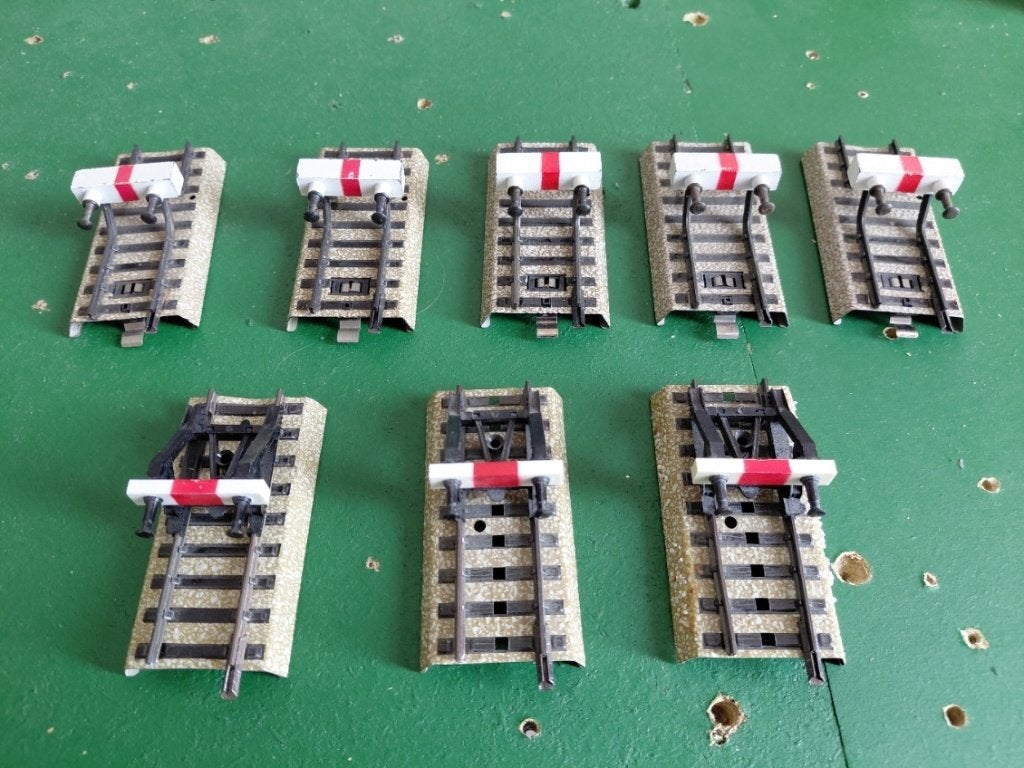 Märklin M-rails stootblokken, Wisselstroom, Gebruikt, Rails, Ophalen of Verzenden