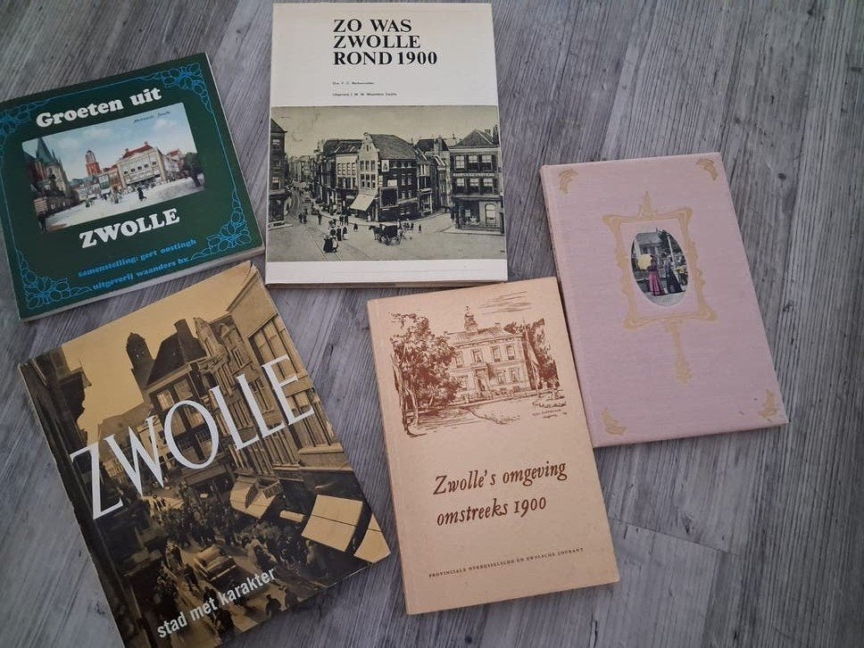 5 historische boeken over Zwolle en omgeving, Ophalen of Verzenden, 20e eeuw of later, Gelezen, Diverse auteurs