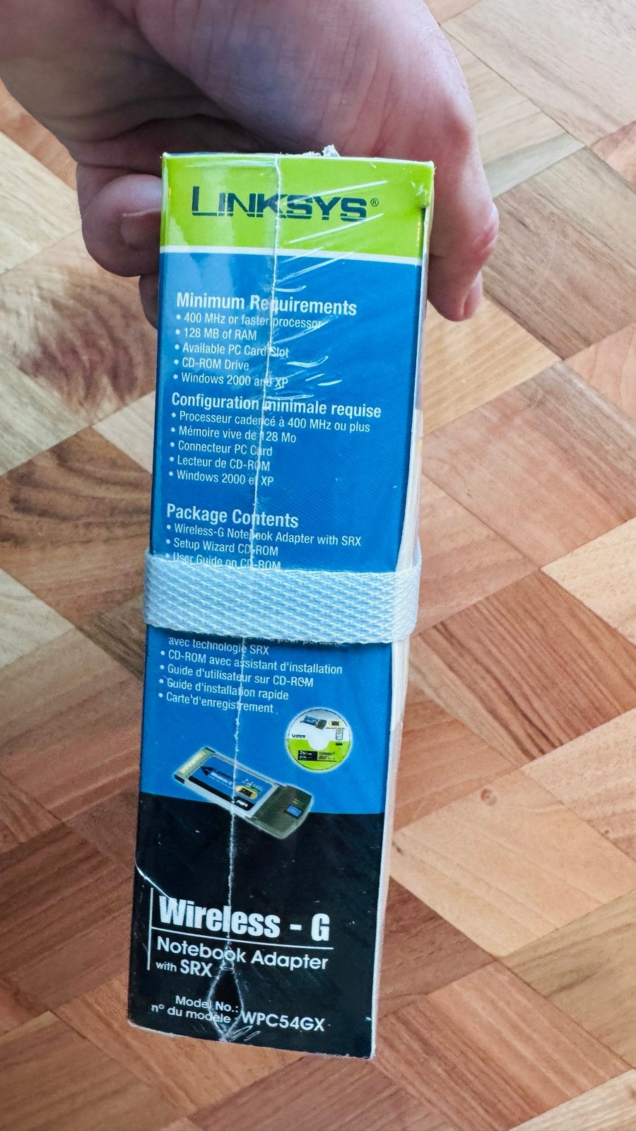Linksys Wireless-G Notebook Adapter WPC54GX (Nieuw), Ophalen of Verzenden, Nieuw, Router