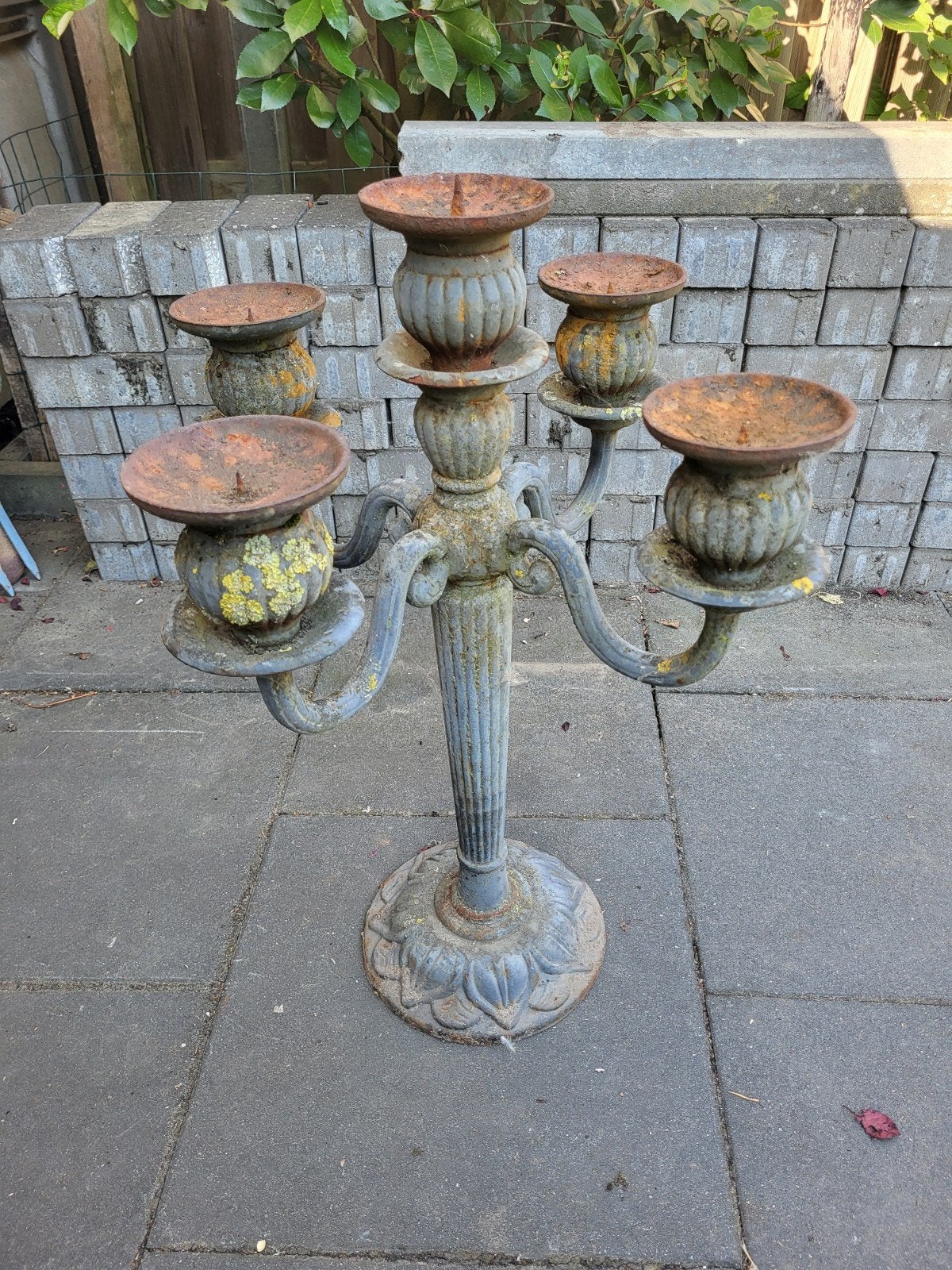 gietijzeren kandelaar, Tuin en Terras, Ophalen, Gebruikt