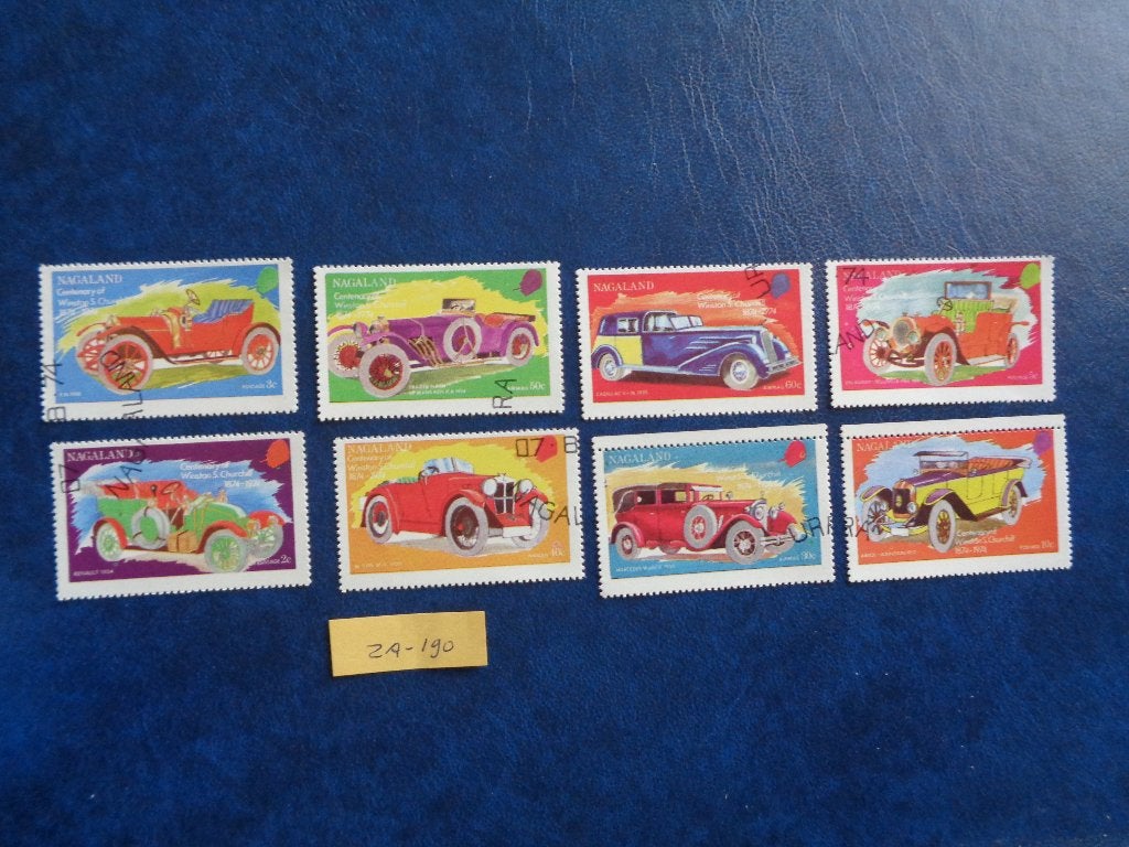 nagaland / india - auto's 1972 (za-190), Ophalen of Verzenden, Gestempeld, Centraal-Azië