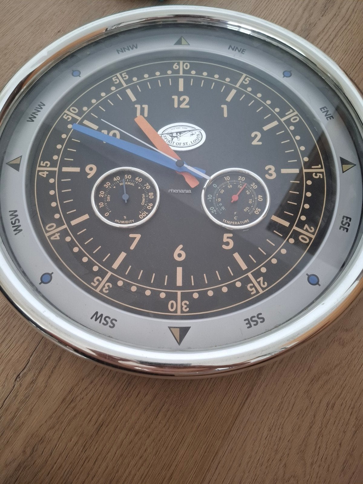 Wandklok met thermometer en hygrometer - Spirit of St. Louis, Ophalen of Verzenden