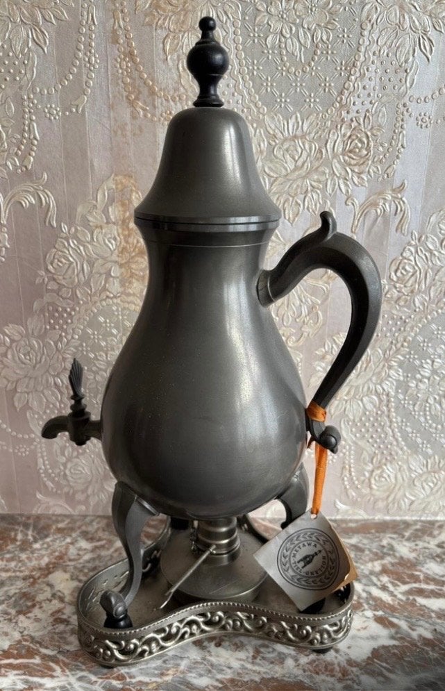 Komplete Tinnen kraantjeskan, Antiek en Kunst, Ophalen