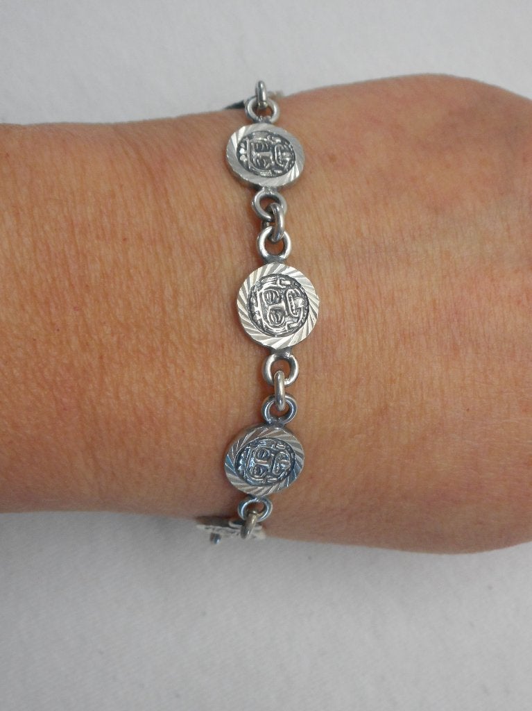 Zilveren aparte vintage armband Mexico nr.492, Sieraden, Tassen en Uiterlijk, Armbanden, Verzenden, Zo goed als nieuw, Zilver
