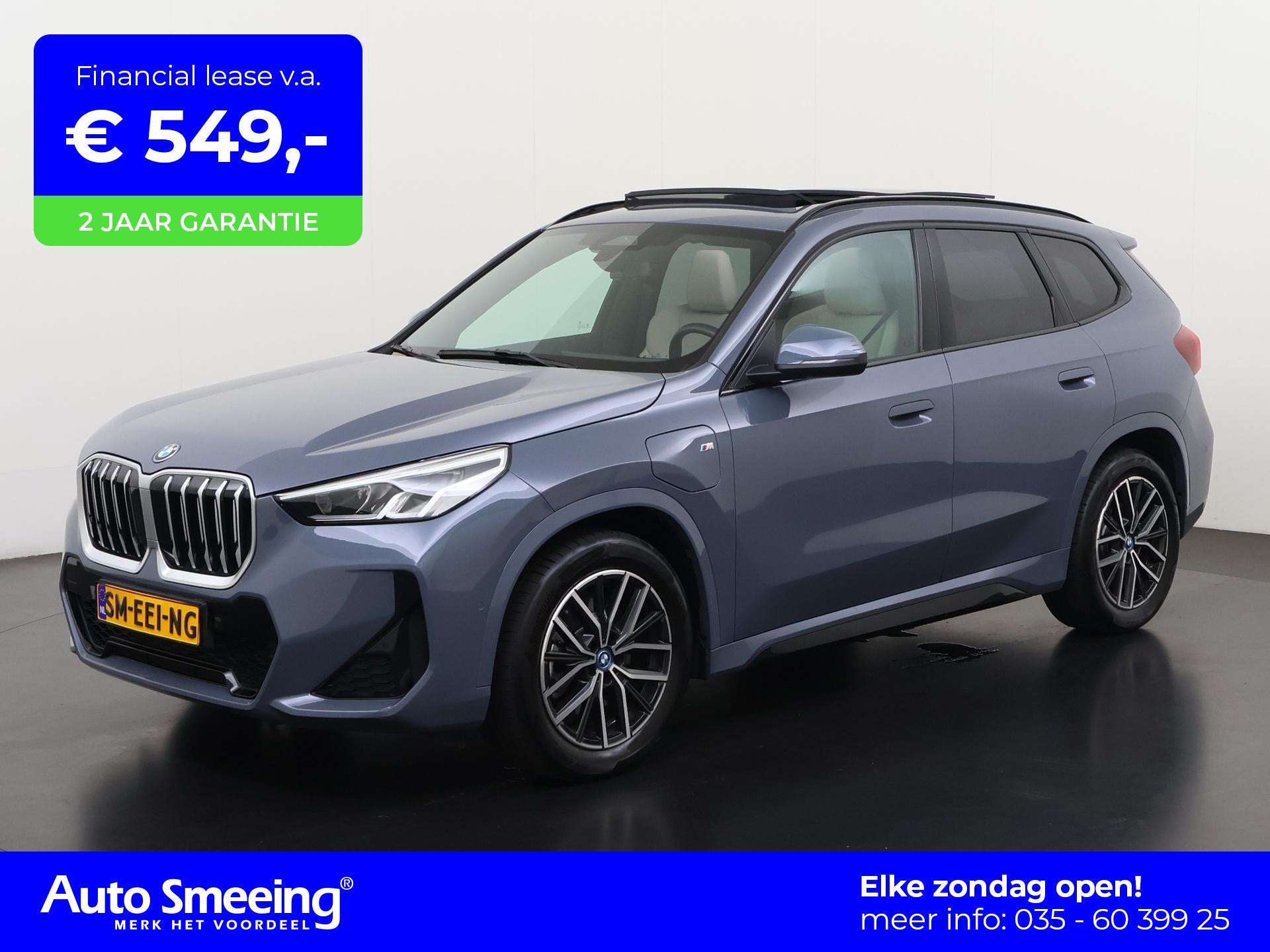 BMW X1 xDrive25e M Sport Shadow | Panoramadak | Oyster Leder, Auto's, Gebruikt, Euro 6, 105 min, Vierwielaandrijving