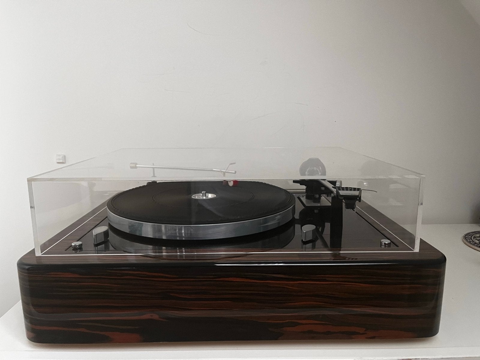 Vintage Thorens TD 160 - Gunmetal & Makassar Fineer, Audio, Tv en Foto, Ophalen, Gebruikt, Platenspeler, Thorens