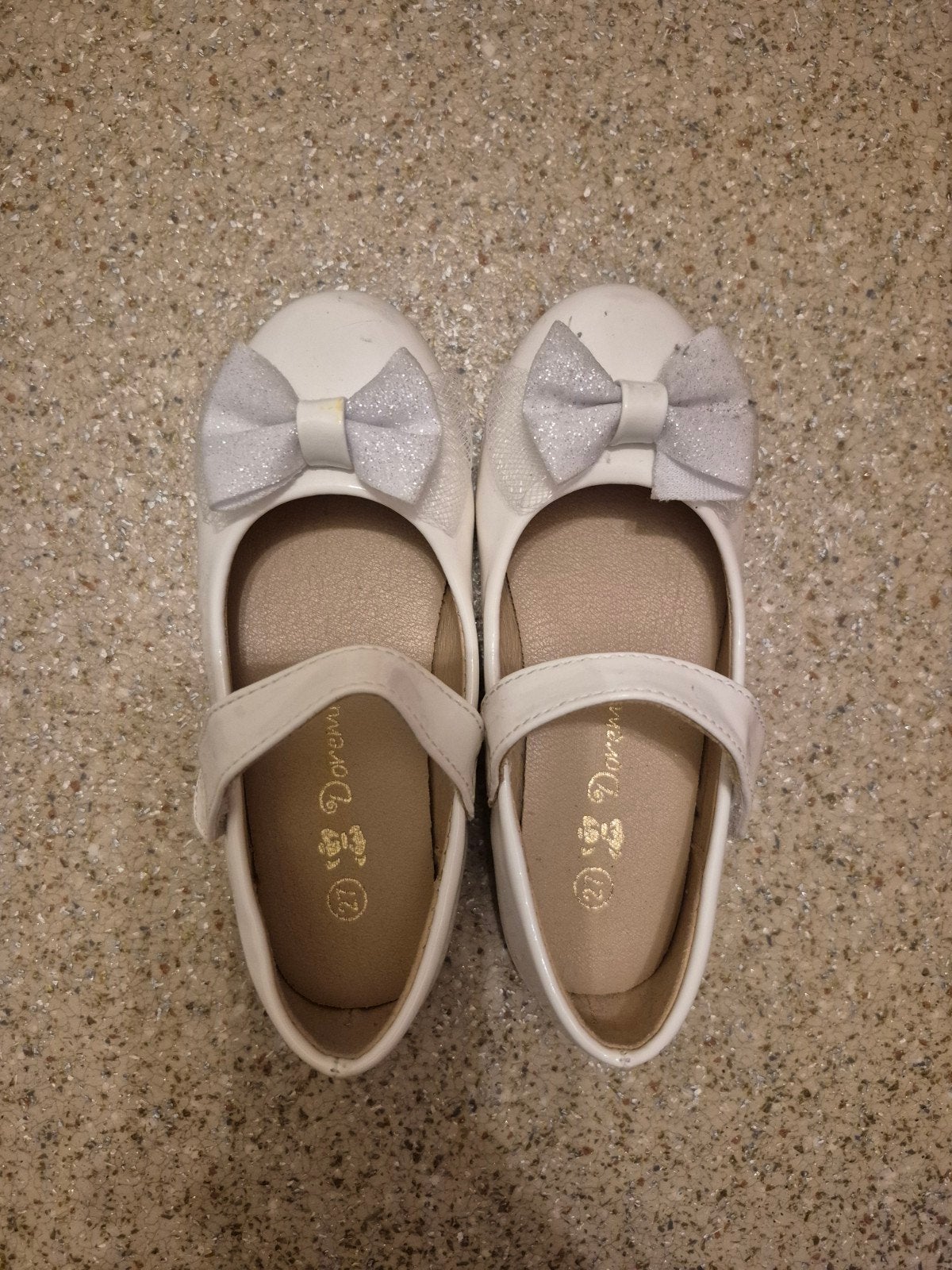 Witte Meisjesschoenen met Glitterstrik - Maat 27, Kinderen en Baby's, Meisje, Doremi, Schoenen, Ophalen of Verzenden