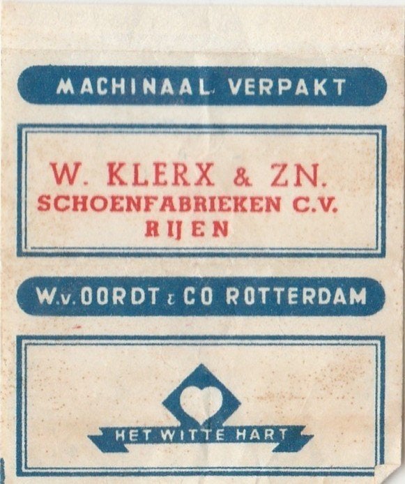 W Klerx & ZN. Rijen - schoenfabrieken, Ophalen of Verzenden