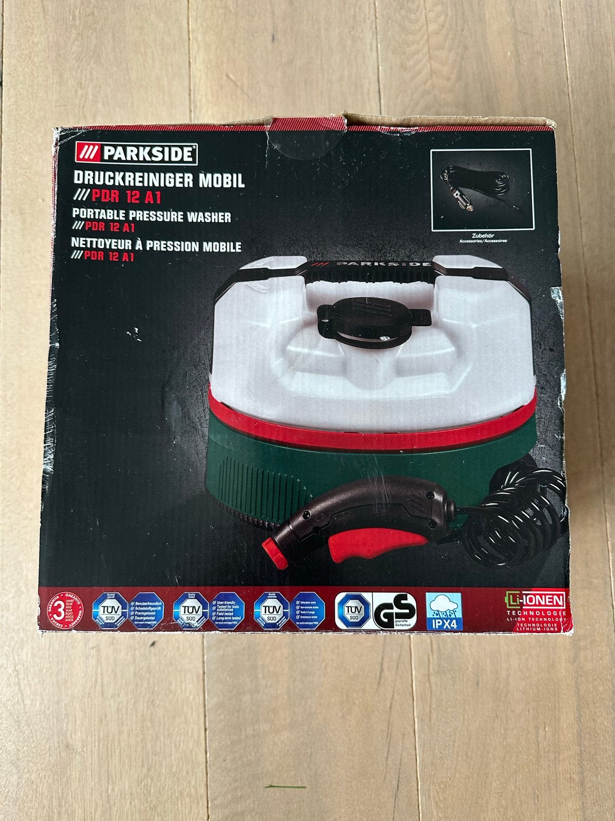 Parkside Mobiele Hogedrukreiniger PDR 12 A1, Doe-het-zelf en Verbouw, Ophalen of Verzenden, Zo goed als nieuw