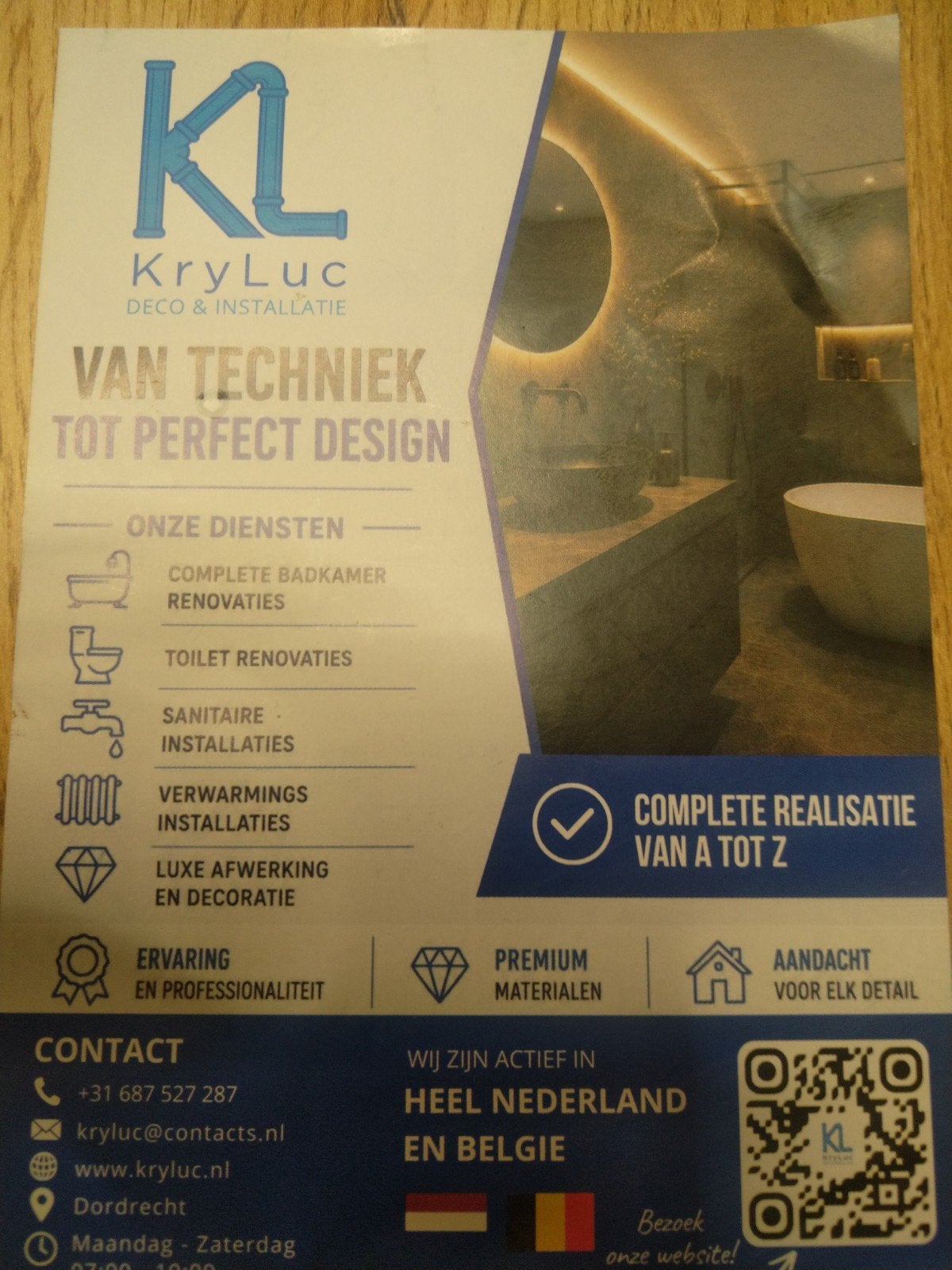 KryLuc Deco & Installatie, Diensten en Vakmensen, 24-uursservice, Installatie