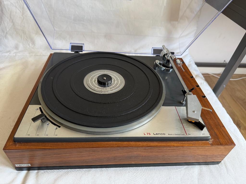 Lenco L75 — volledig gereviseerde vintage platenspeler, Ophalen, Refurbished, Platenspeler, Overige merken