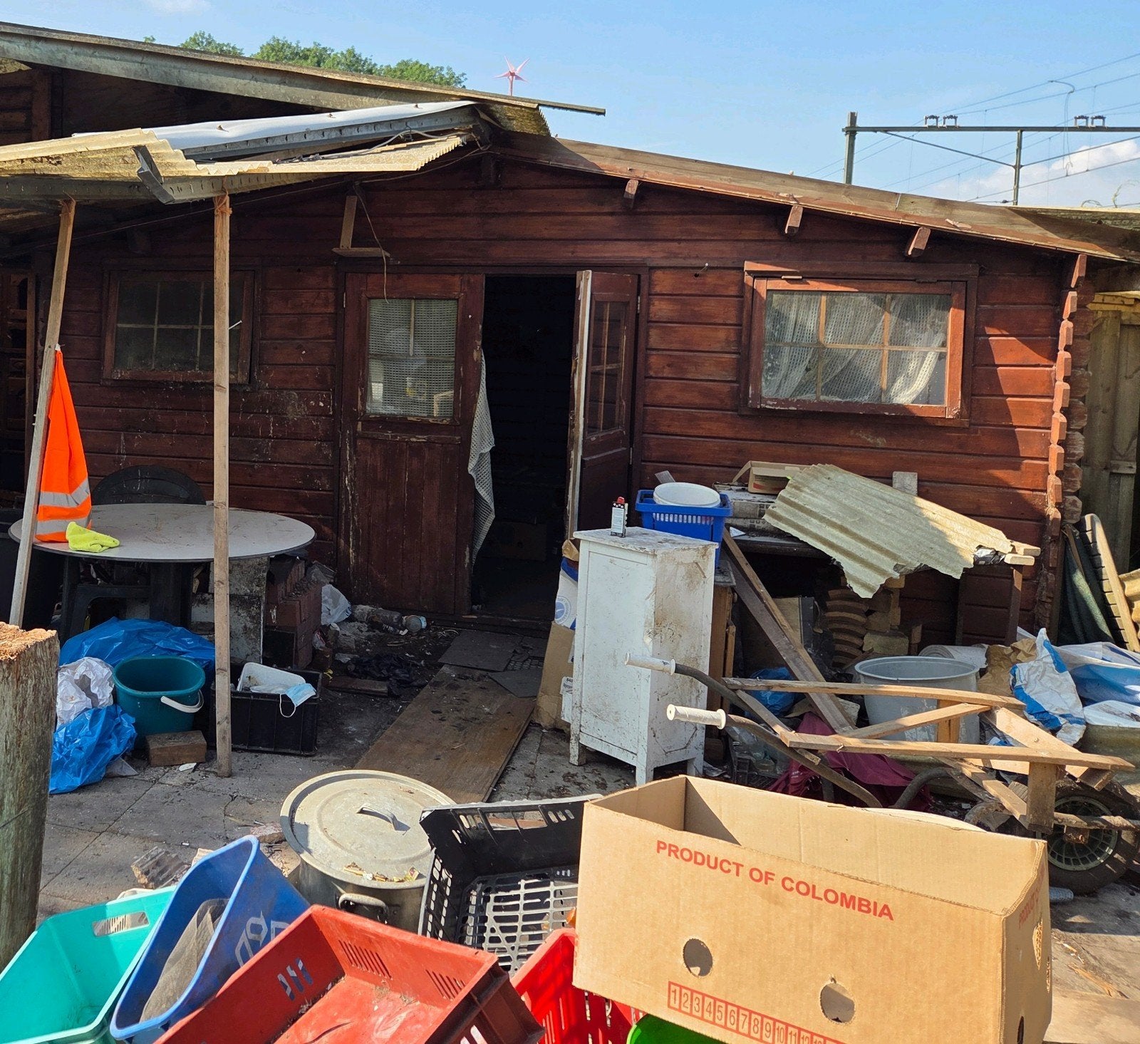 Tuinhuis met overkapping Gratis, Ophalen, Gebruikt, Tuinhuis, 250 tot 500 cm