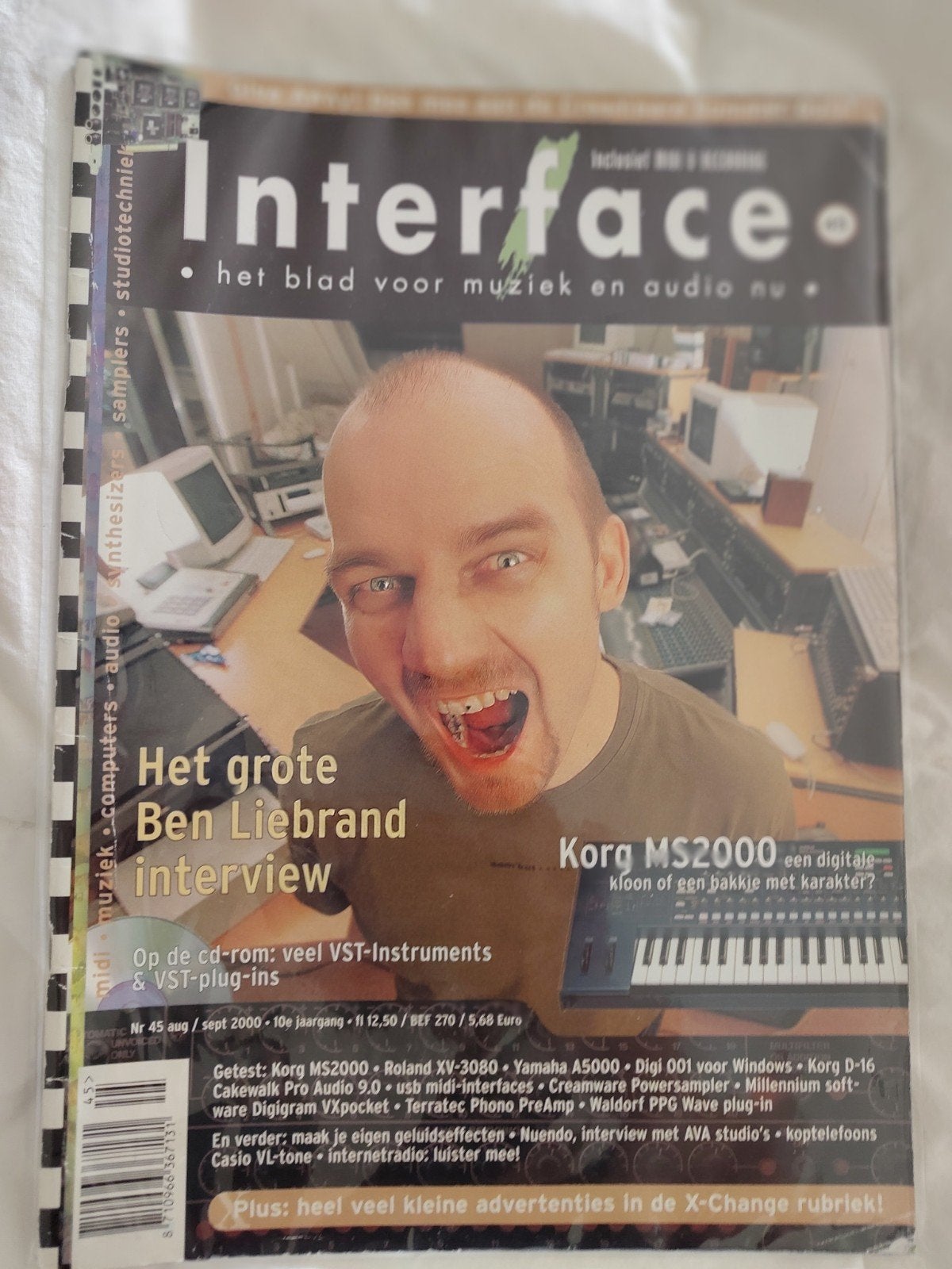 Interface Magazine Nr. 45 (aug/sept 2000) - Ben Liebrand, Ophalen of Verzenden, Muziek, Film of Tv